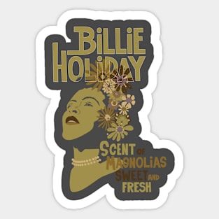 Billie's Blossoms: A Tribute to Jazz Icon Billie Holiday Sticker